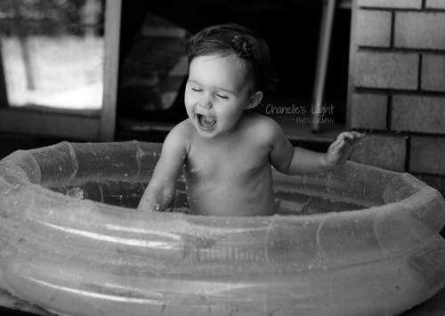 LIGHT ~ I find it very hard to be to creative in our unit. Very low lighting, little windows and no view. But seeing how much fun my little darling can have with water, laughing a splashing away, truly lights up my day!